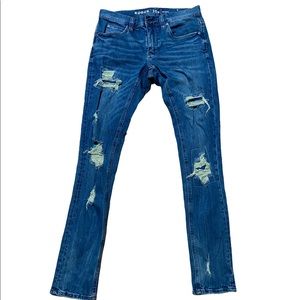 Shredded Rogue Skinny Jeans Size 30 Waist